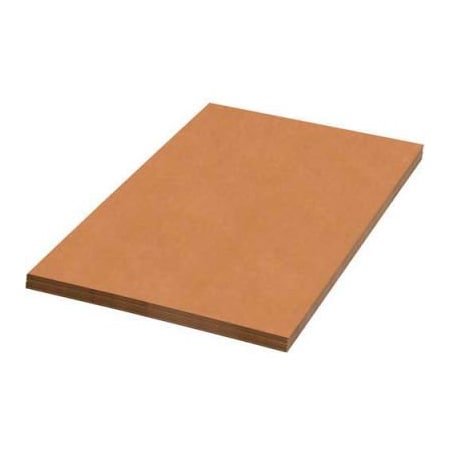 The Packaging Wholesalers Single Wall Corrugated Sheets, 96"L x 60"W, Kraft BSSP6096